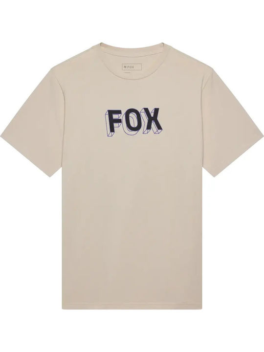 Fox Image T-shirt Beige