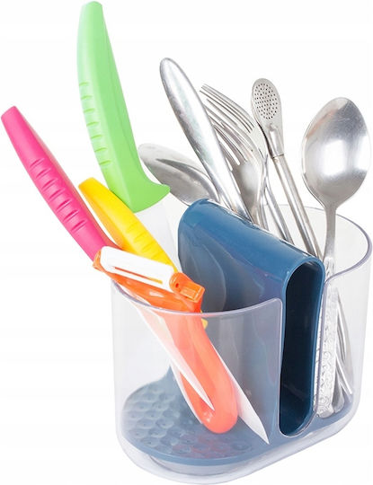 Blue Cutlery Drainer 16x10x13cm