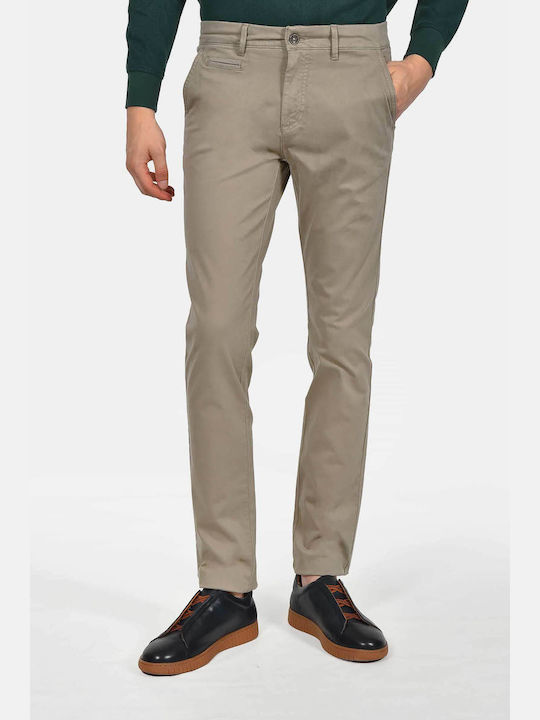 Berto Lucci Men's Trousers Chinos Elastic Slim ...