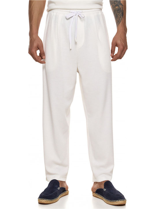 Pantaloni Bărbați Albi 26044-893-472-White