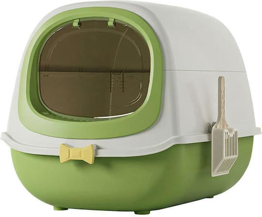 Cat Toilet Lid Door Green 52×39×40cm