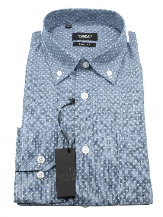 Long Sleeve Shirt Regular Fit Blue