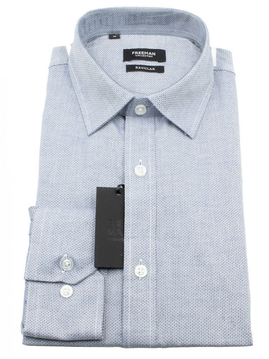 Long Sleeve Shirt In Regular Fit Blue