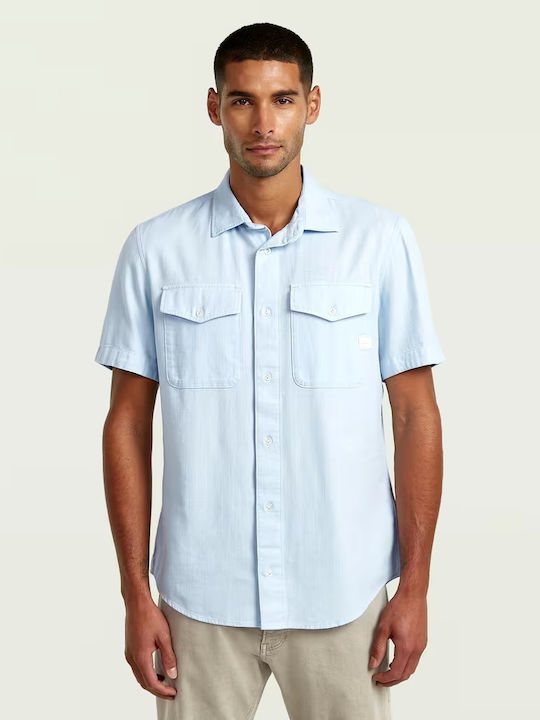 G-Star Raw Kurzärmeliges Herrenhemd in Enge Pas...