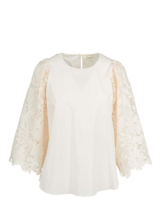 Women's Blouse Long Sleeve Ecru