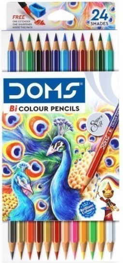 Ξυλομπογιές Διπλής Μύτης Doms Bi-colour 12τμχ