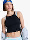'as I Am' Women's Crop Sleeveless Top Black