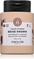 Gentle Nourishing Mask Without Permanent Coloring Pigments Maria Nila Colour Refresh Shade Beige Brown 7.23 Volume Ml 100 Gentle Nourishing Mask Without Permanent Coloring Pigments Maria Nila Colour Refresh Shade Beige Brown 7.23 Volume Ml 100