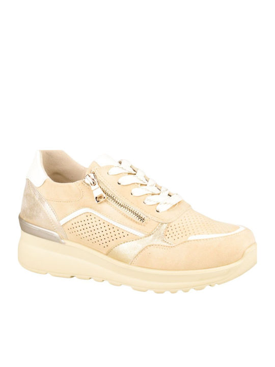 Amarpies Γυναικεία Ανατομικά Sneakers Μπεζ