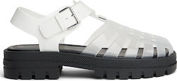 Tommy Hilfiger Ecru Jelly Women's Flat Sandals
