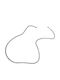 Chain Neck 925 Silver Unisex 60 Centimeters Length Diamond Cut Gourmetta 3.5 Millimeters Thickness White Rhodium Plating Nickel Free Wide Chain Tribute 0030021910 /silver 0030021910