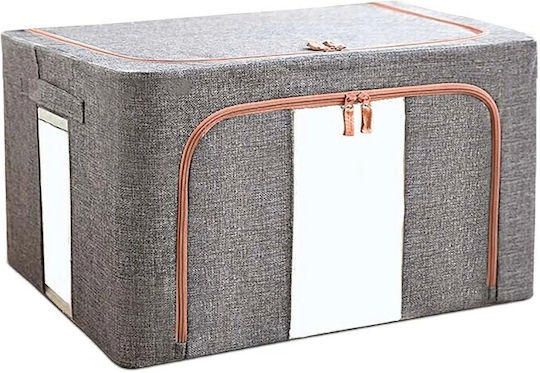 Alista Home Fabric Storage Box for Blanket Duvet Knitwear Clothes in Grey Colour 50x40x33cm