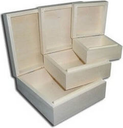 Holzbox Speziell Geformt 13x13x6,2cm
