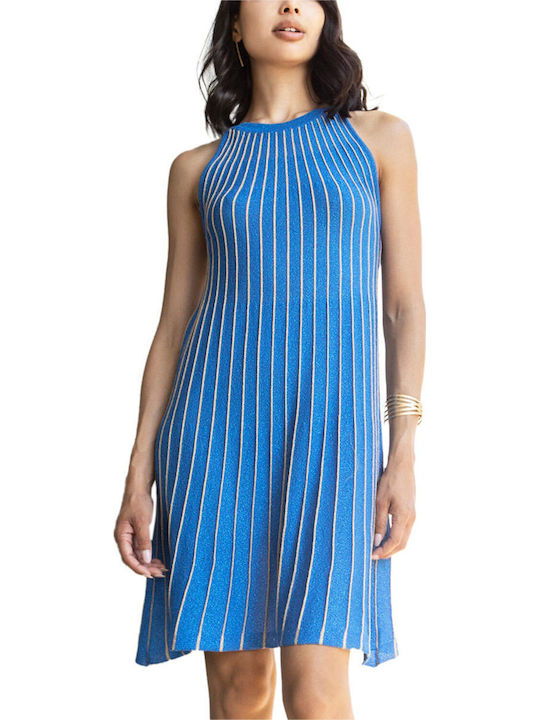 Καλοκαιρινό Midi Βραδινό Φόρεμα Royal Blue