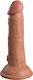 King Cock Dual Density Реалистично Дилдо Кафяв