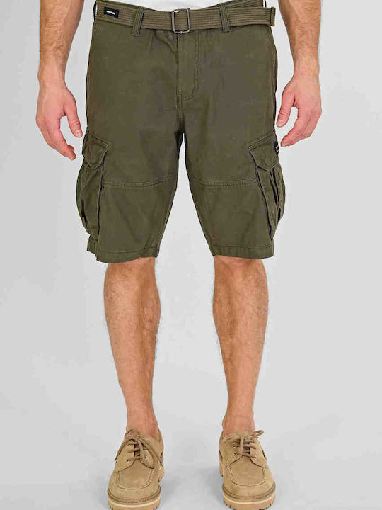 Rebase Ανδρική Βερμούδα Cargo Dk Khaki