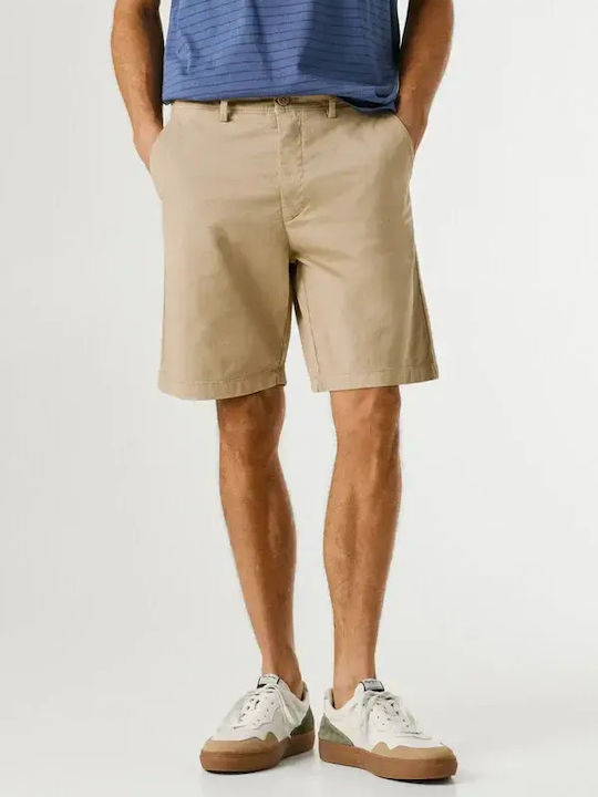 Pepe Jeans Malt Ανδρική Βερμούδα Chino Malt Beige