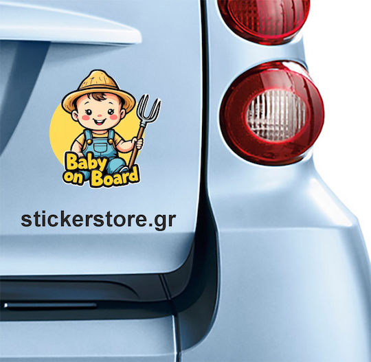 Αυτοκόλλητο Baby On Board No 281 Κωδ 52712