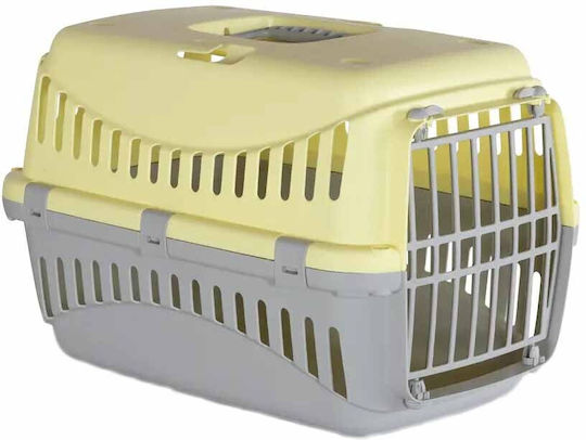MPB Cușcă De Transport Pentru Câini Galbenă 58x38x38cm