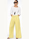 Women's Pantaloons with Rubber Band Pastel Yellow