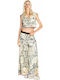 Women's Pantaloons in Palazzo Fit Beige