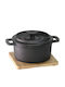 Raki Round Cast Iron Dutch Oven 13.5x13.5cm