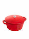 Staub Γάστρα Στρογγυλή Μαντεμένια 40x35cm 3τμχ
