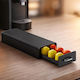 Coffee Organization Drawer 16 Nespresso Capsules Machine Stand Black 32x12x6cm