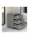 Bedside Table Roco Roco Wooden Gray 40x39x57cm