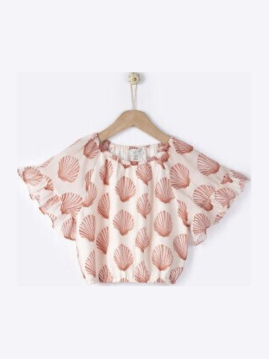 Yell Oh! Kids Top Short-sleeved Coral