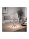 ForHome Metal Table Lamp for E27 Socket with Silver Shade and Base