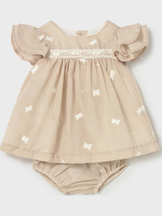 Mayoral Mädchenkleid Beige