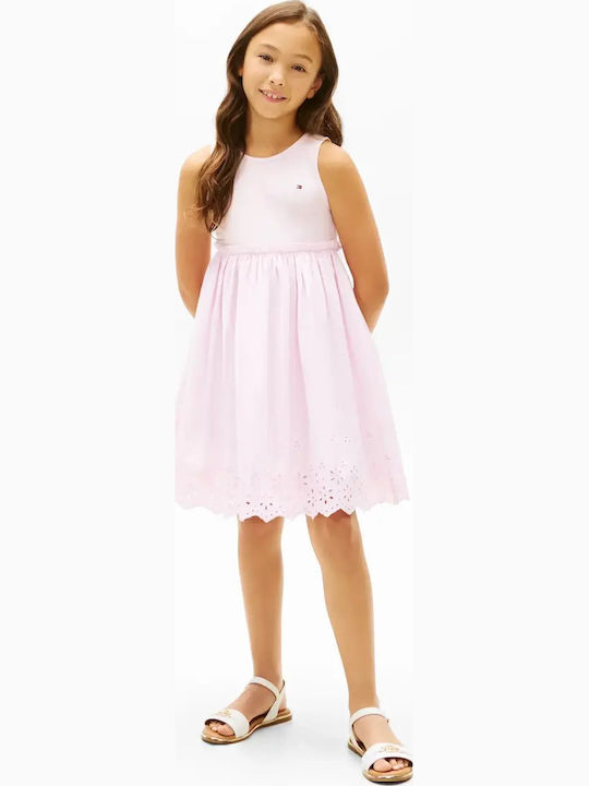 Anglaise Girls Dress Pearly Pink