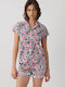 Minerva Summer Women's Pyjama Set Fuchsia