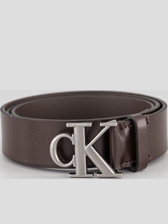 Calvin Klein Curea Bărbătească Din Piele Maro