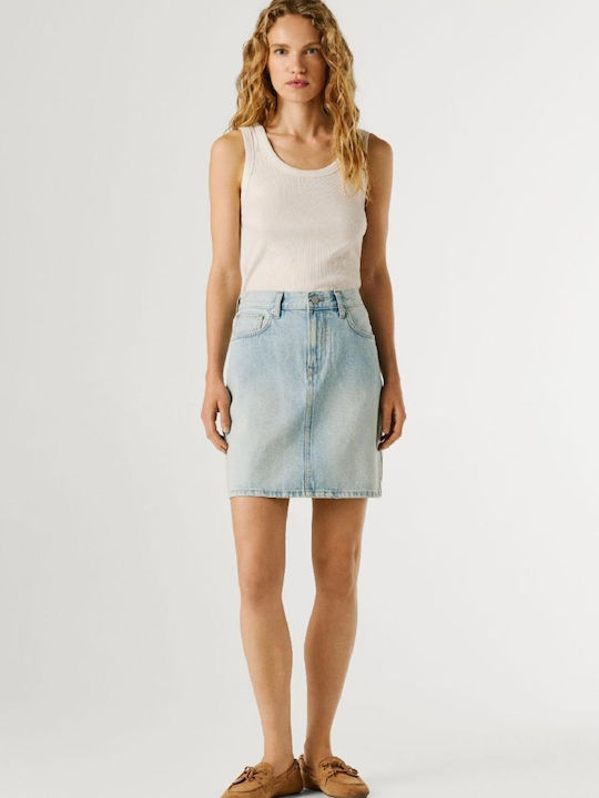 Lilly Τζιν Mini Φούστα Blue Denim