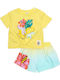 Kids Set with Shorts Summer 2pcs Yellow