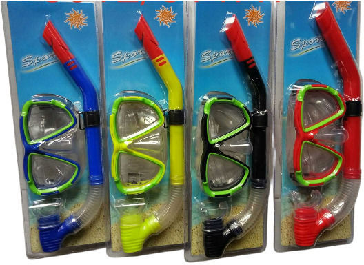 Diving Mask with Snorkel (Miscellaneous Designs or Colors)