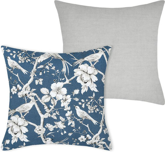 Sofa Cushion S-f Brianna 100% Cotton Blue 40x40cm