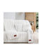 Decorative Pillow Case Furry White 40x40cm