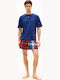 Tommy Hilfiger Sommer Herrenpyjama Blau