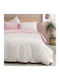 Charalambidis Textiles Spring Set Bed Sheets Super-Double 220x260cm Pink 4 Pieces
