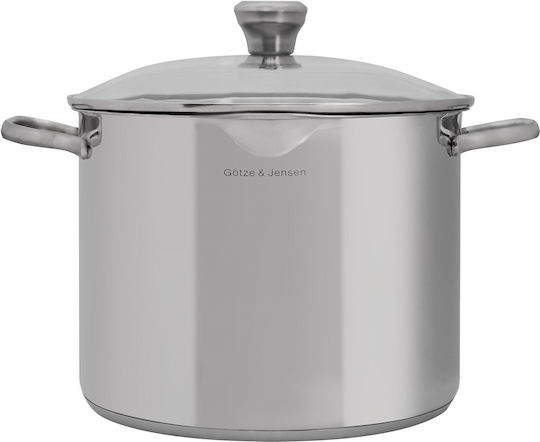Götze&Jensen Oală Marmită din Oțel Inoxidabil 10l 26cm Götze&Jensen Oală Marmită din Oțel Inoxidabil 10l 26cm