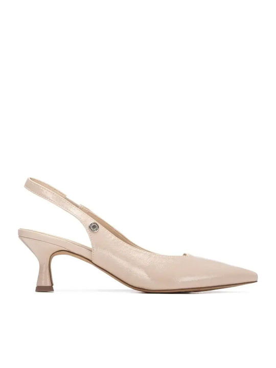 Xti Heels With Medium Heel Animal Print Beige