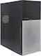 Powertech PT-1563 Midi Tower Computergehäuse Schwarz