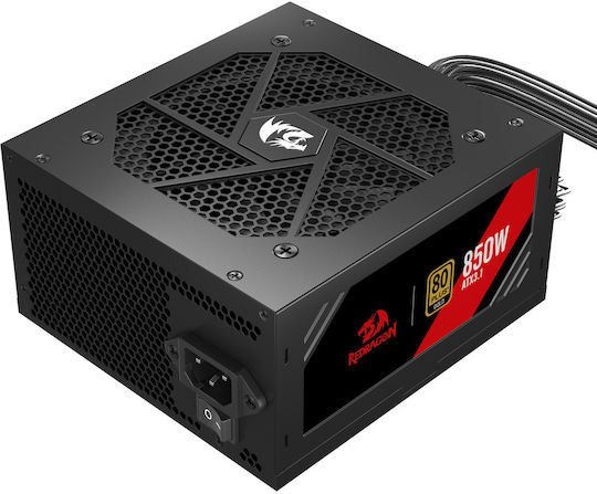 Redragon 850W Μαύρο Τροφοδοτικό Υπολογιστή Full Wired 80 Plus Gold (GC-PS007-SE)