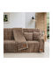 Three-Seater Sofa Throw Fur 180x300cm Taupe