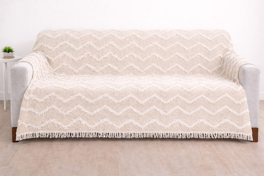 Σετ Ριχτάρια 3τμχ Chenille Beige