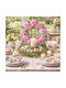 Artificial Decorative Flower Crown 36cm Pink