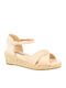 Platforme Dama Tip Espadrile Bej